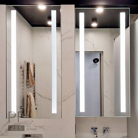 Зеркальные шкафы с подсветкой