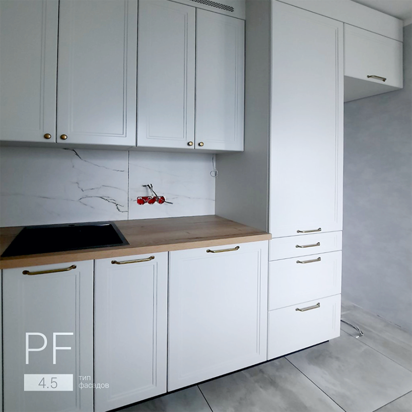 Угловая кухня в скандинавском стиле