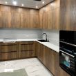 Кухня из ЛДСП древесного декора