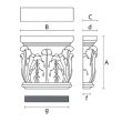 Резная капитель KL-001