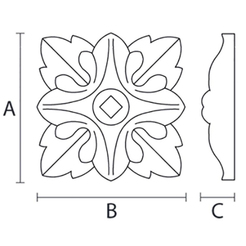 Резная розетка R-013
