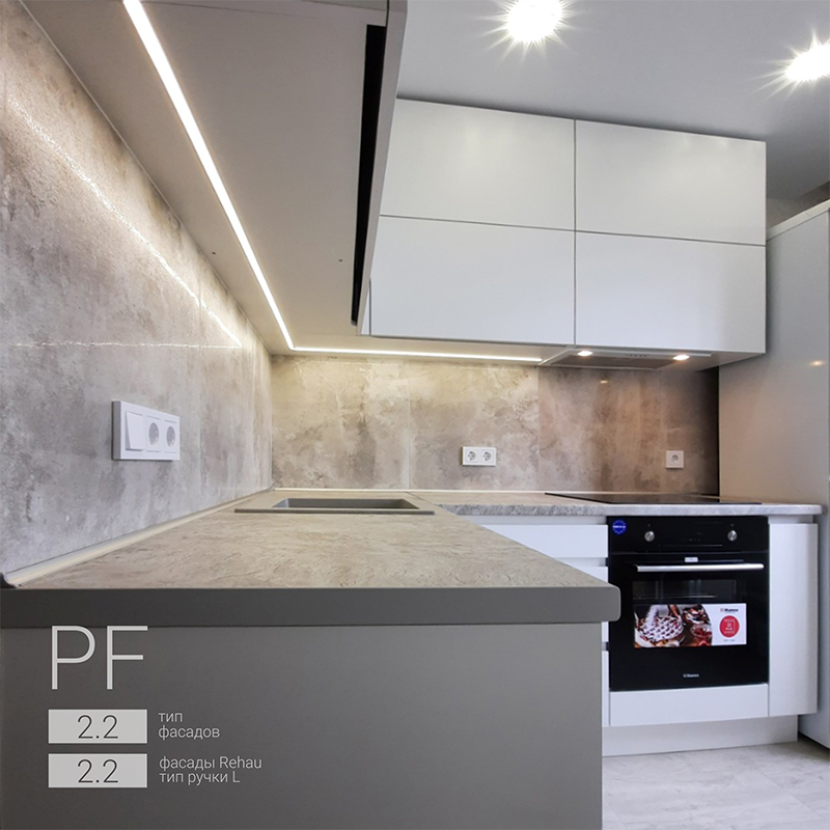 Удобная угловая кухня