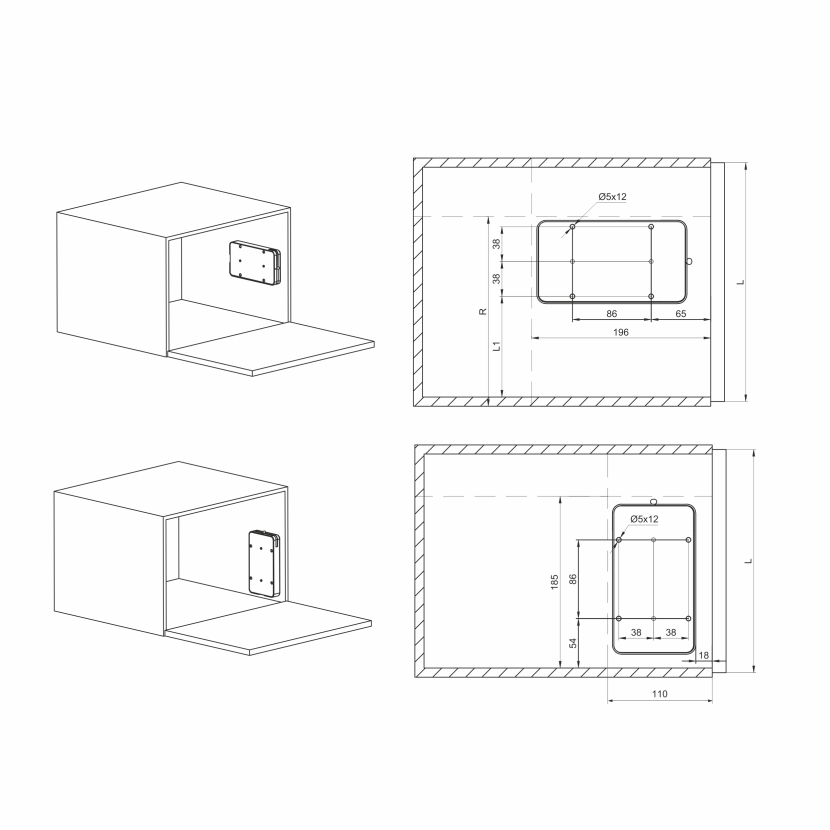 Подъемники для секретера MiniWinch