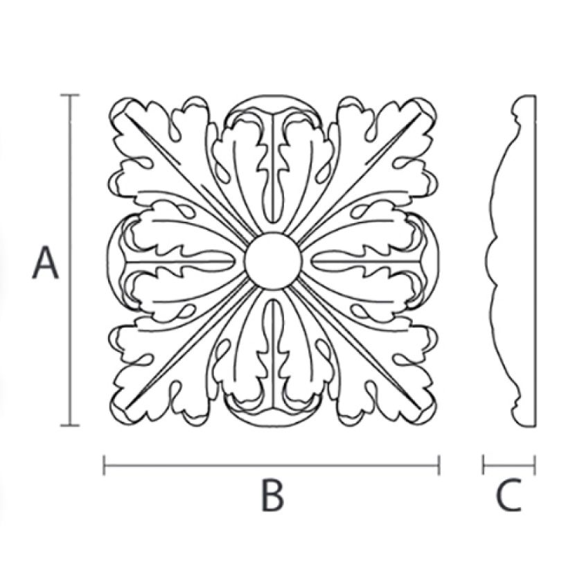 Резная розетка R-032