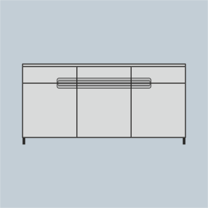 Комод комбинированный F3D3S