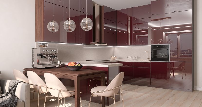 Бордовый ACR006 Acrylic