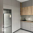 Современная серая кухня