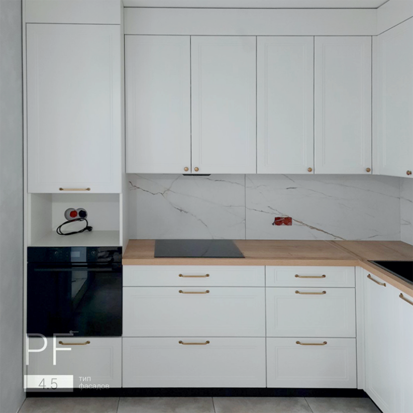 Угловая кухня в скандинавском стиле