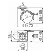 Колесо стандартное на площадке D40, D50