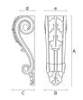 Резной кронштейн KR-010