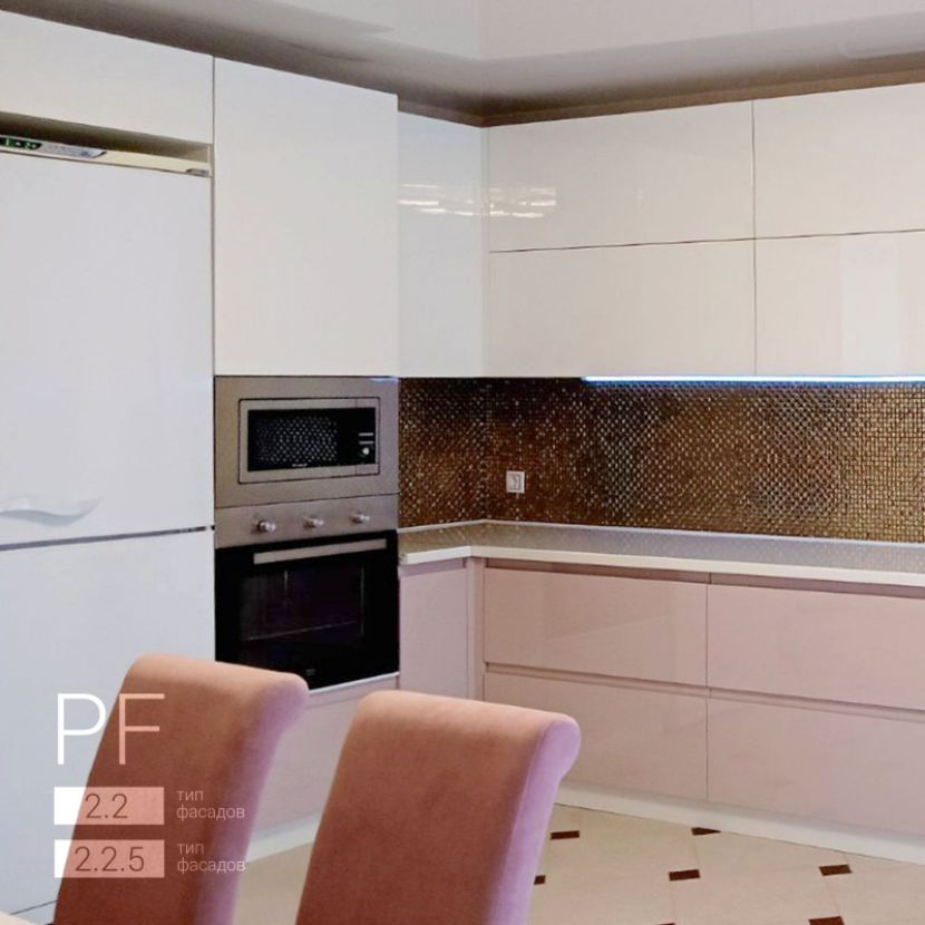 Элегантная кухня в глянце