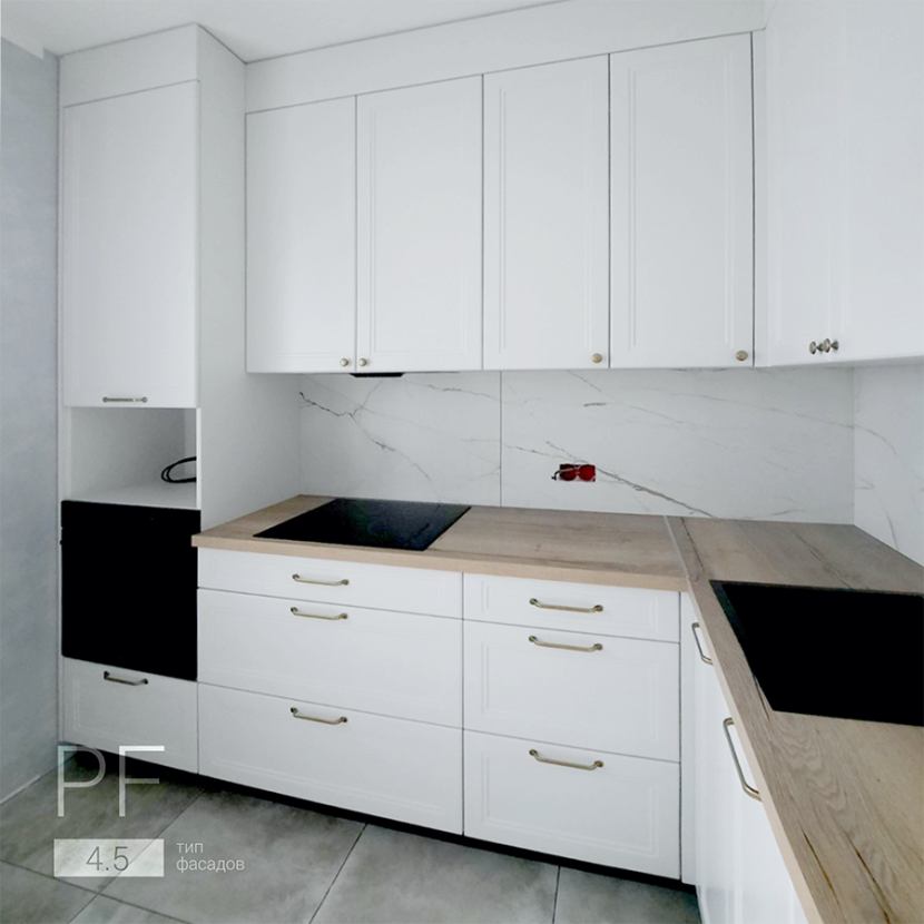 Угловая кухня в скандинавском стиле