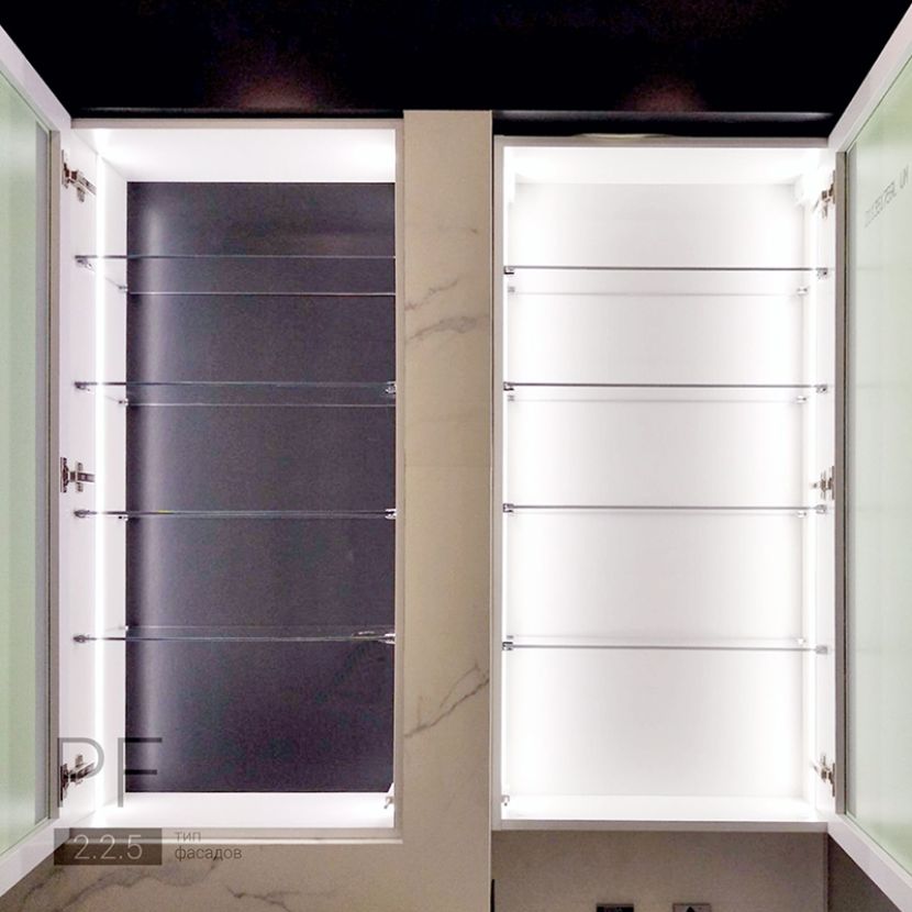 Зеркальные шкафы с подсветкой