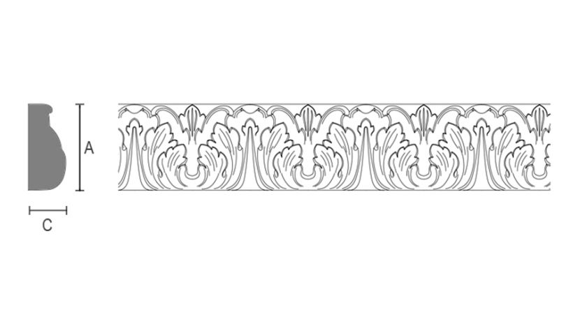 Погонаж с древесной пастой KPS-005