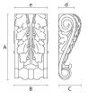 Резной кронштейн KR-003