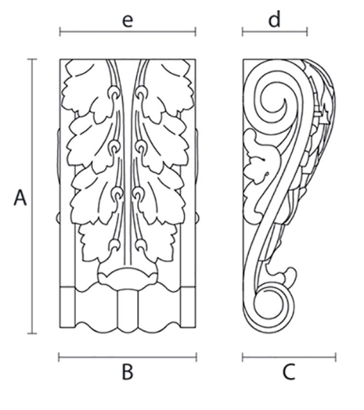 Резной кронштейн KR-003